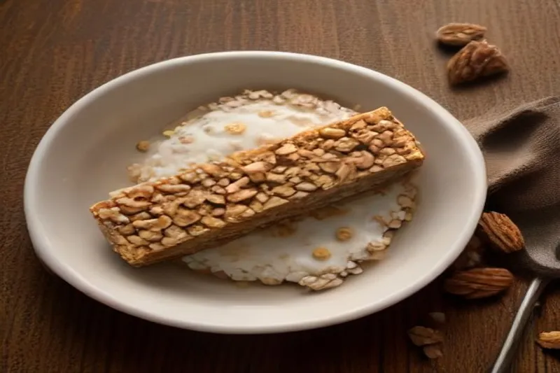 Healthy Oatmeal Energy Bar With Dates & Nuts Recipe — photo 2