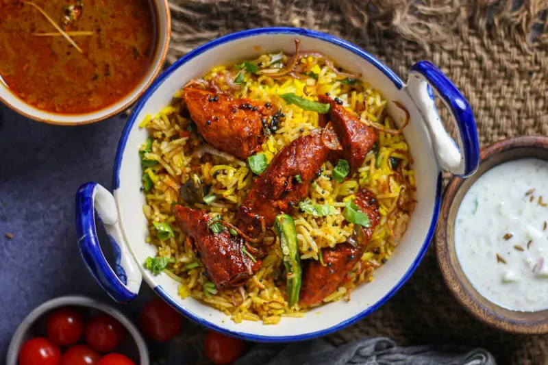 Soya Chunks And Beetroot Biryani Recipe — photo 2