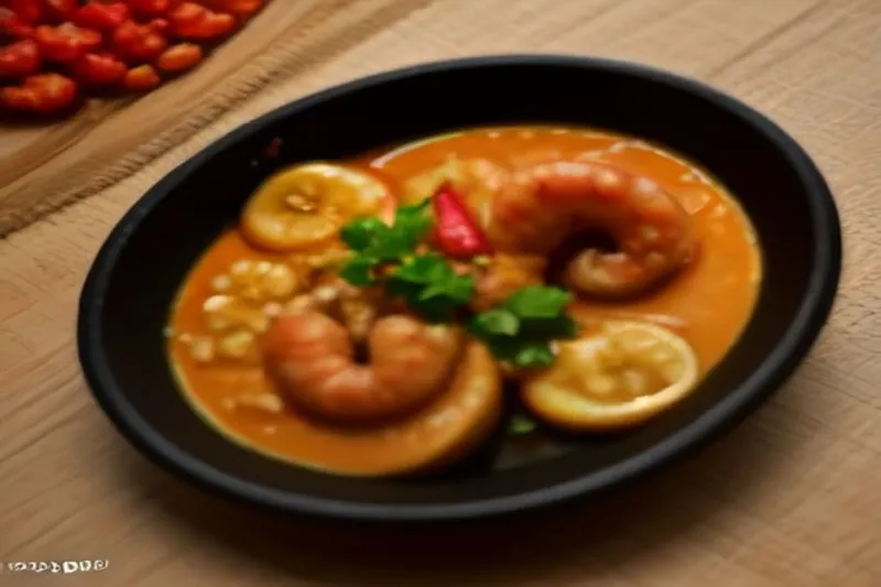 Kadali Bhanda O Chingudi Tarkari Recipe (Odia Style Banana Blossom & Prawn Curry) — photo 2