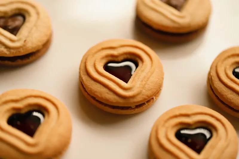 Eggless Jam-Filled Thumbprint Cookies Recipe