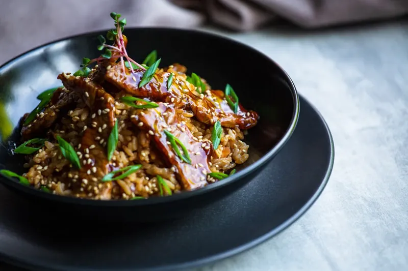 Ginger Turkey Rice Recipe - Ginger Teriyaki Rice Recipe