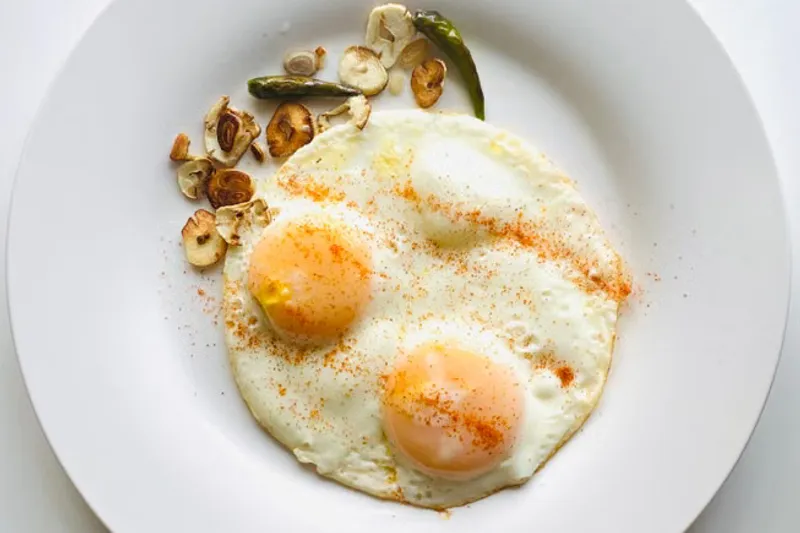 Egg Dosa Recipe With Cheesy Garlic Mayo