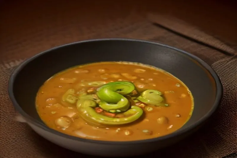 Snake Gourd Salan Recipe (Snake Gourd Cooked In Tangy Spicy Peanut Sesame Curry) — photo 2
