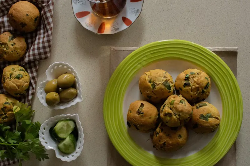 Parmesan And Fresh Herbs Savoury Scones Recipe — photo 2