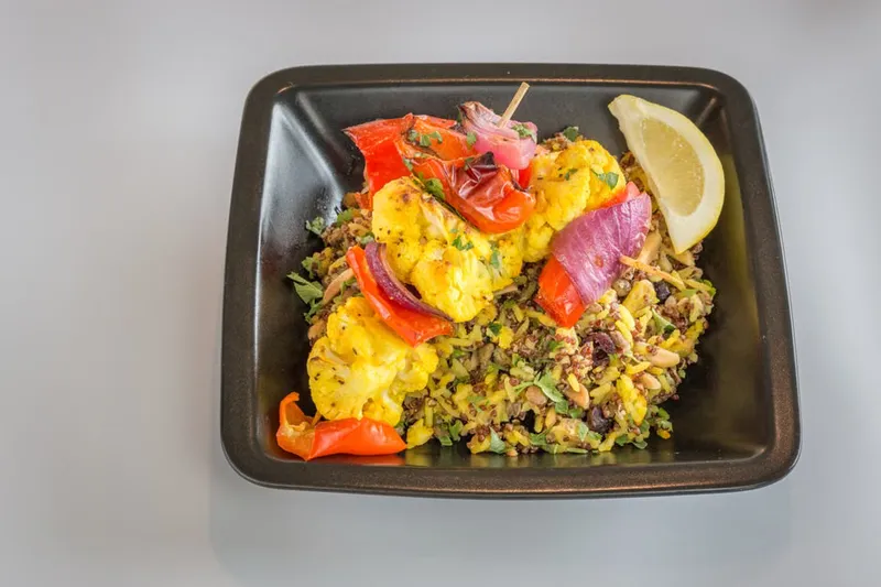 Roasted Cauliflower Salad With Quinoa & Garlic Yogurt Recipe — photo 2